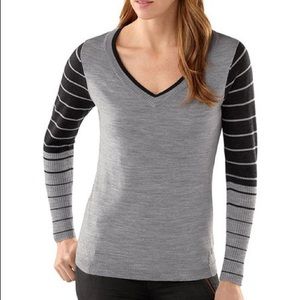 Smartwool Grey Striped Sweater
